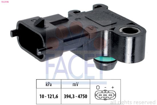 Obrázok Senzor tlaku nastavenia výżky FACET Made in Italy - OE Equivalent 103195