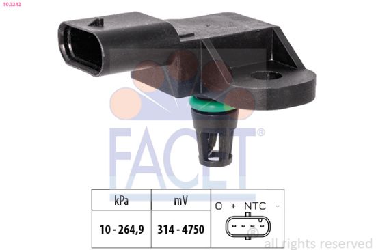 Obrázok Senzor tlaku nastavenia výżky FACET Made in Italy - OE Equivalent 103242