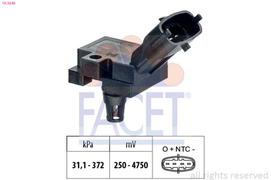Obrázok Senzor tlaku nastavenia výżky FACET Made in Italy - OE Equivalent 103248