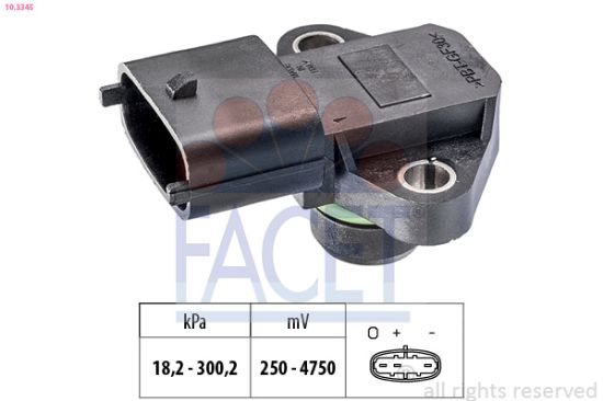 Obrázok Senzor tlaku nastavenia výżky FACET Made in Italy - OE Equivalent 103345