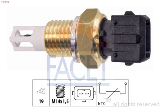 Obrázok Snímač teploty nasávaného vzduchu FACET Made in Italy - OE Equivalent 104016