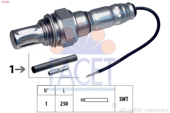 Obrázok Lambda sonda FACET Made in Italy - OE Equivalent 107001