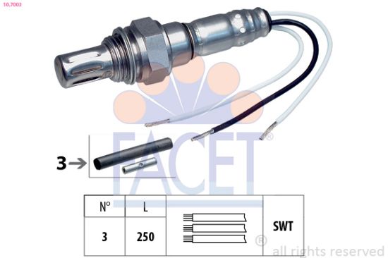 Obrázok Lambda sonda FACET Made in Italy - OE Equivalent 107003