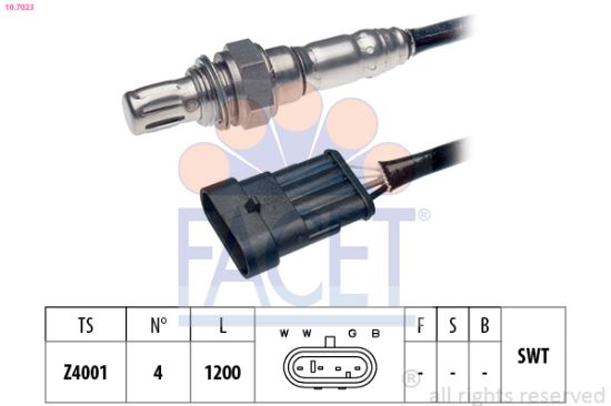 Obrázok Lambda sonda FACET Made in Italy - OE Equivalent 107023