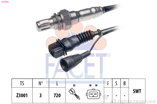 Obrázok Lambda sonda FACET Made in Italy - OE Equivalent 107025