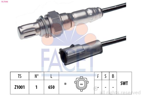 Obrázok Lambda sonda FACET Made in Italy - OE Equivalent 107046