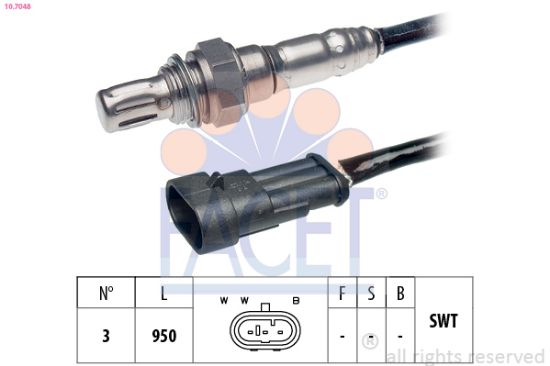Obrázok Lambda sonda FACET Made in Italy - OE Equivalent 107048