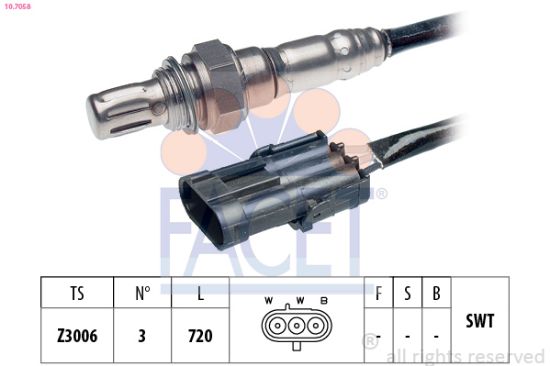 Obrázok Lambda sonda FACET Made in Italy - OE Equivalent 107058
