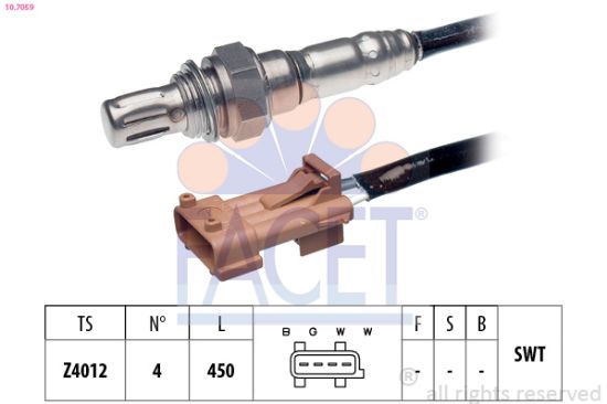 Obrázok Lambda sonda FACET Made in Italy - OE Equivalent 107072