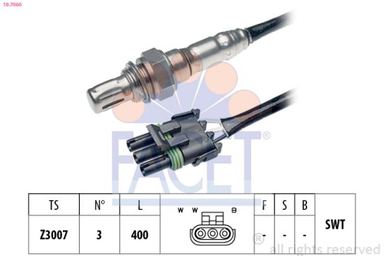 Obrázok Lambda sonda FACET Made in Italy - OE Equivalent 107060
