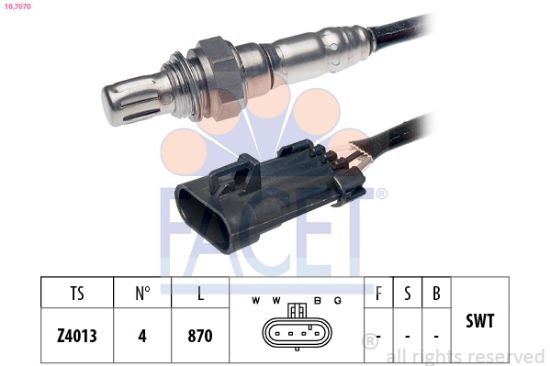 Obrázok Lambda sonda FACET Made in Italy - OE Equivalent 107070