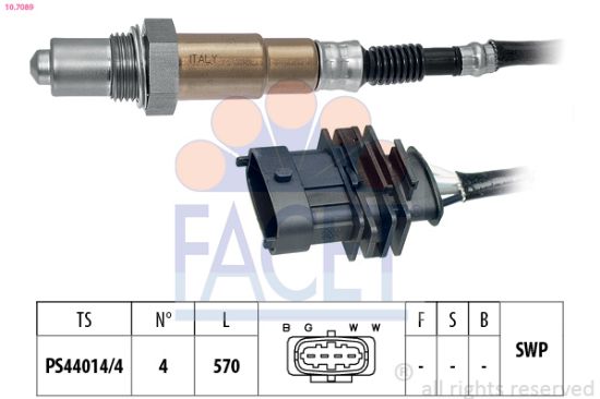 Obrázok Lambda sonda FACET Made in Italy - OE Equivalent 107089