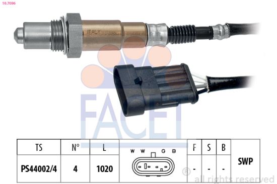Obrázok Lambda sonda FACET Made in Italy - OE Equivalent 107096