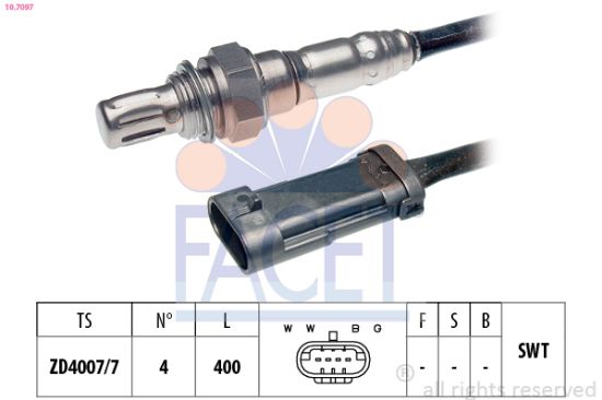 Obrázok Lambda sonda FACET Made in Italy - OE Equivalent 107097