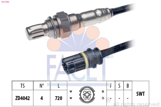 Obrázok Lambda sonda FACET Made in Italy - OE Equivalent 107100