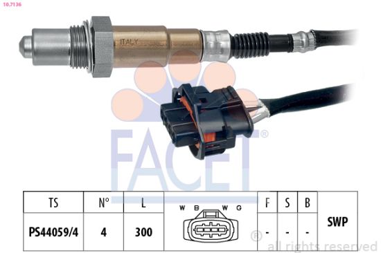 Obrázok Lambda sonda FACET Made in Italy - OE Equivalent 107136