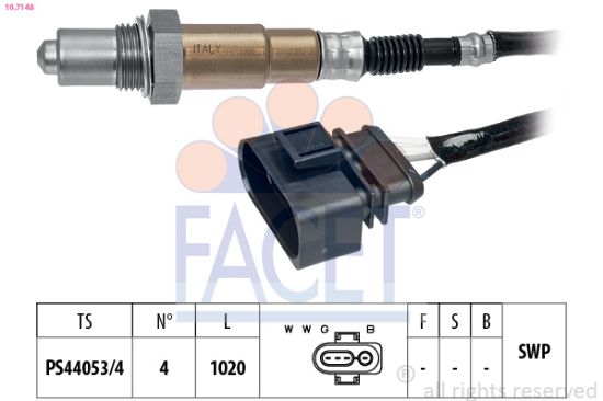 Obrázok Lambda sonda FACET Made in Italy - OE Equivalent 107148