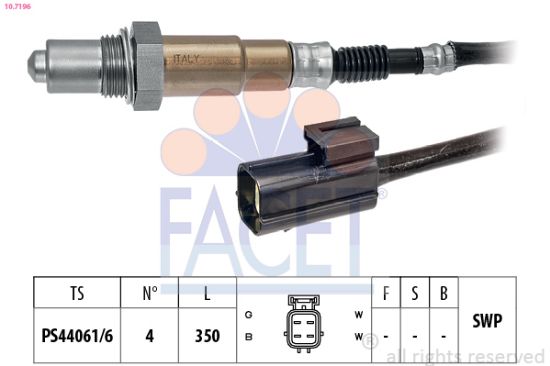 Obrázok Lambda sonda FACET Made in Italy - OE Equivalent 107196