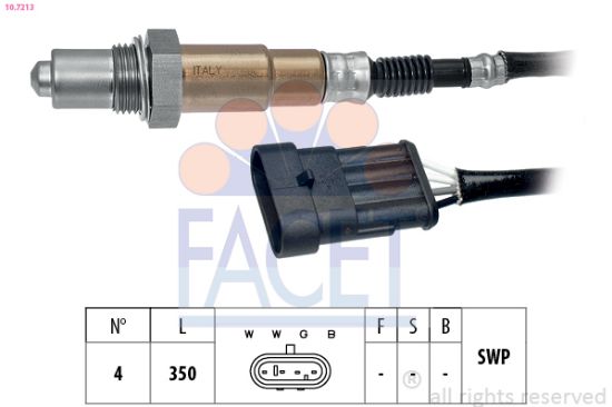 Obrázok Lambda sonda FACET Made in Italy - OE Equivalent 107213