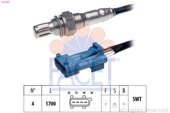 Obrázok Lambda sonda FACET Made in Italy - OE Equivalent 107224