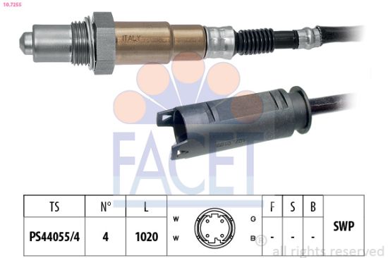 Obrázok Lambda sonda FACET Made in Italy - OE Equivalent 107255