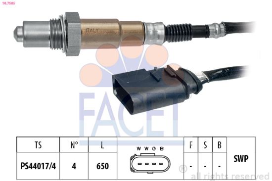 Obrázok Lambda sonda FACET Made in Italy - OE Equivalent 107585