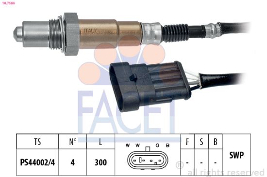 Obrázok Lambda sonda FACET Made in Italy - OE Equivalent 107586