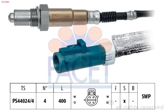 Obrázok Lambda sonda FACET Made in Italy - OE Equivalent 107685