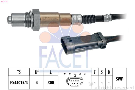 Obrázok Lambda sonda FACET Made in Italy - OE Equivalent 107715