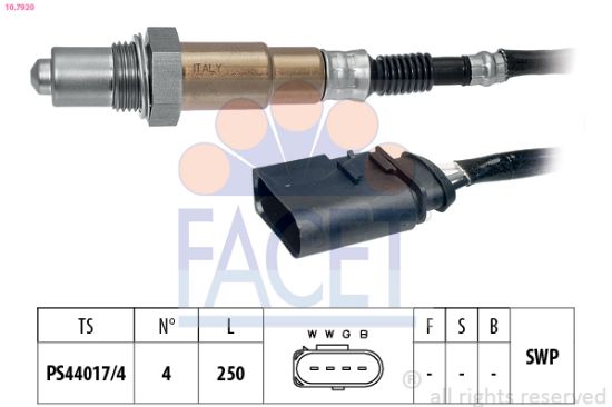 Obrázok Lambda sonda FACET Made in Italy - OE Equivalent 107920