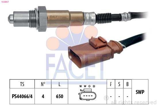 Obrázok Lambda sonda FACET Made in Italy - OE Equivalent 108057