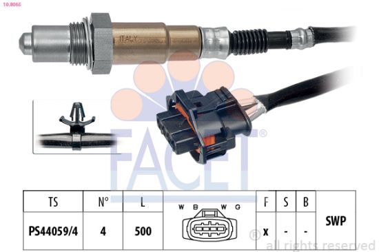 Obrázok Lambda sonda FACET Made in Italy - OE Equivalent 108065