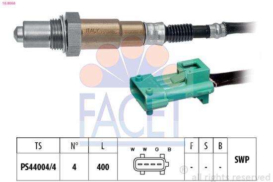 Obrázok Lambda sonda FACET Made in Italy - OE Equivalent 108068