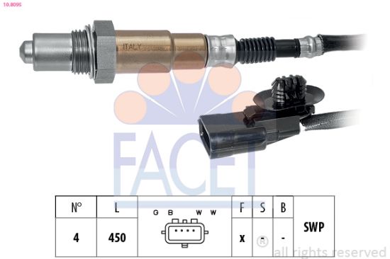 Obrázok Lambda sonda FACET Made in Italy - OE Equivalent 108095