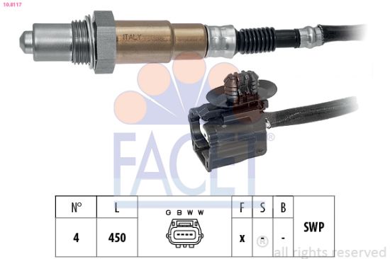 Obrázok Lambda sonda FACET Made in Italy - OE Equivalent 108117