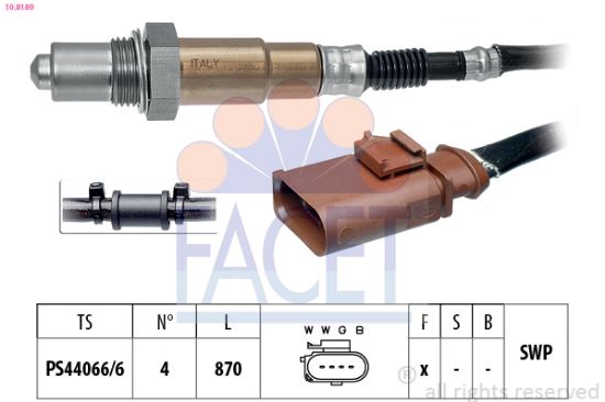 Obrázok Lambda sonda FACET Made in Italy - OE Equivalent 108189