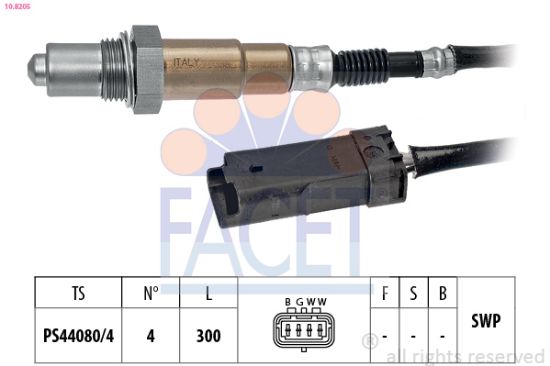 Obrázok Lambda sonda FACET Made in Italy - OE Equivalent 108205