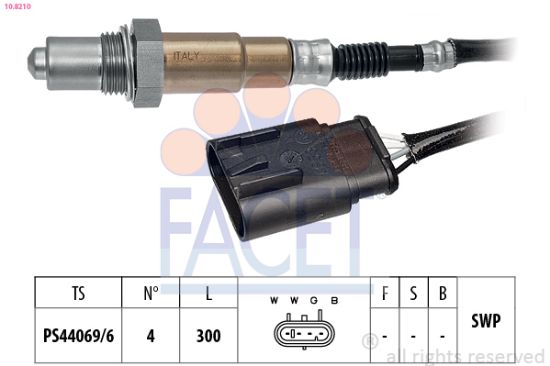Obrázok Lambda sonda FACET Made in Italy - OE Equivalent 108210