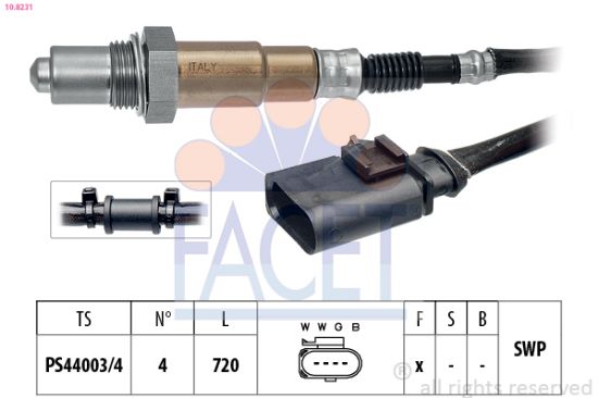 Obrázok Lambda sonda FACET Made in Italy - OE Equivalent 108231