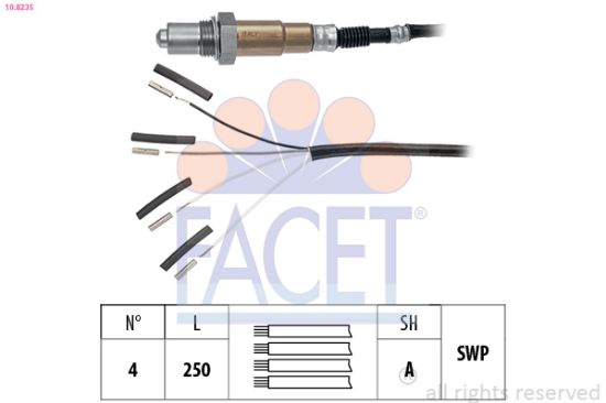 Obrázok Lambda sonda FACET Made in Italy - OE Equivalent 108235