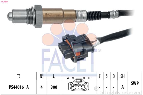 Obrázok Lambda sonda FACET Made in Italy - OE Equivalent 108267