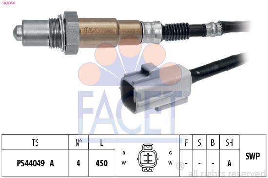 Obrázok Lambda sonda FACET Made in Italy - OE Equivalent 108356
