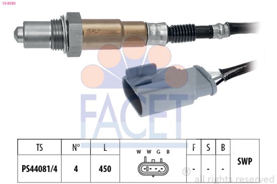 Obrázok Lambda sonda FACET Made in Italy - OE Equivalent 108380