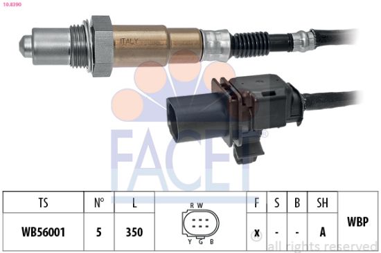 Obrázok Lambda sonda FACET Made in Italy - OE Equivalent 108390