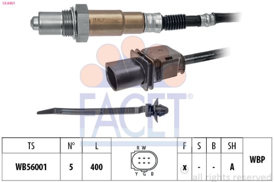 Obrázok Lambda sonda FACET Made in Italy - OE Equivalent 108401