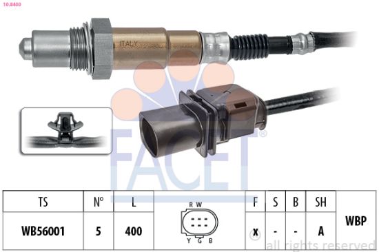 Obrázok Lambda sonda FACET Made in Italy - OE Equivalent 108403