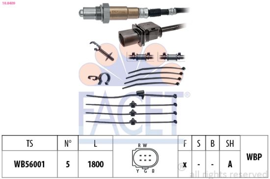 Obrázok Lambda sonda FACET Made in Italy - OE Equivalent 108409