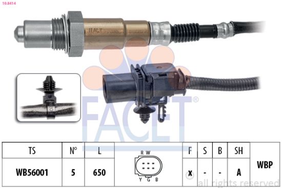 Obrázok Lambda sonda FACET Made in Italy - OE Equivalent 108414