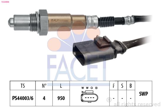 Obrázok Lambda sonda FACET Made in Italy - OE Equivalent 108498