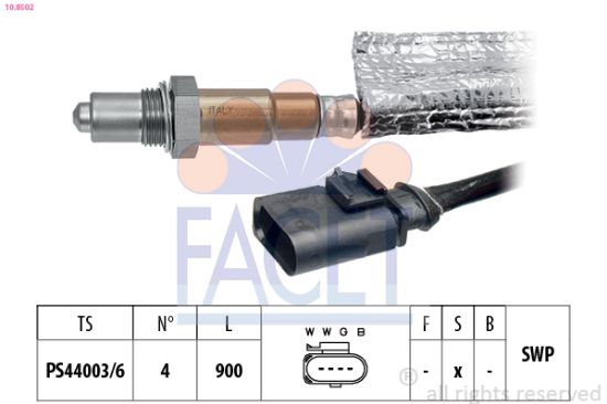 Obrázok Lambda sonda FACET Made in Italy - OE Equivalent 108502